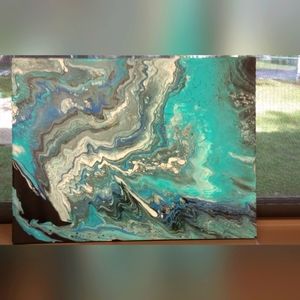Turquoise River 12" x 16" on canvas